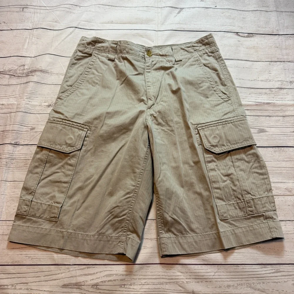 Banana‎ Republic Cargo Safari Khaki Shorts Beige Men's Size 30x11
